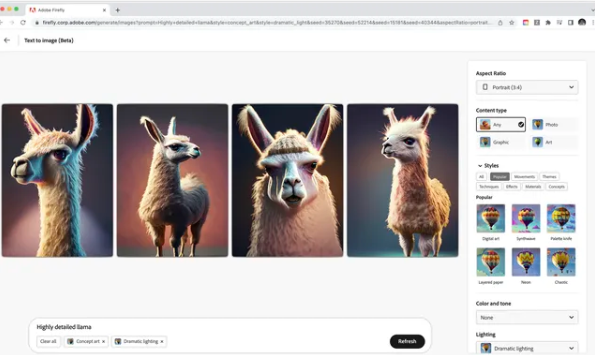 Adobe lanza herramientas generadoras de imágenes impulsadas por inteligencia artificial (IA) bajo el nombre de Adobe Firefly - 8