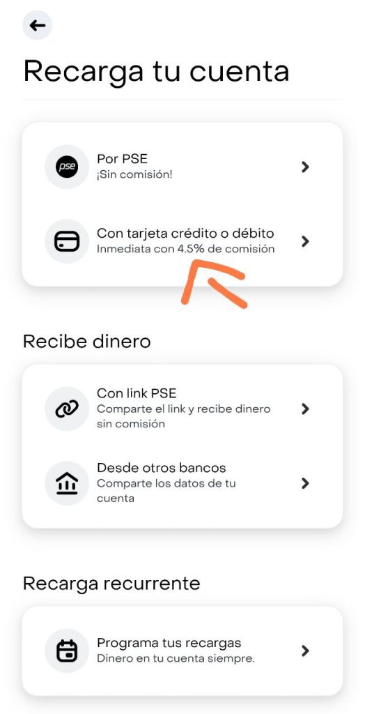 Imagen de Recargar nequi con tarjeta de crédito Recargar nequi con tarjeta de crédito - 8
