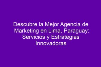 Descubre la Mejor Agencia de Marketing en Lima, Paraguay: Servicios y Estrategias Innovadoras - 8
