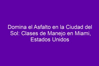 Domina el Asfalto en la Ciudad del Sol: Clases de Manejo en Miami, Estados Unidos - 8