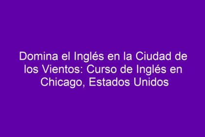 Domina el Inglés en la Ciudad de los Vientos: Curso de Inglés en Chicago, Estados Unidos - 8