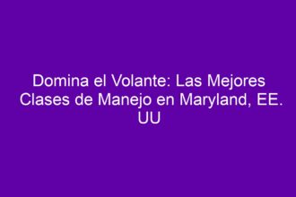 Domina el Volante: Las Mejores Clases de Manejo en Maryland, EE. UU - 8
