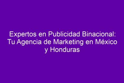 Expertos en Publicidad Binacional: Tu Agencia de Marketing en México y Honduras - 8