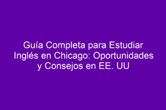 Guía Completa para Estudiar Inglés en Chicago: Oportunidades y Consejos en EE. UU - 8