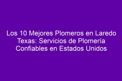 Los 10 Mejores Plomeros en Laredo Texas: Servicios de Plomería Confiables en Estados Unidos - 8