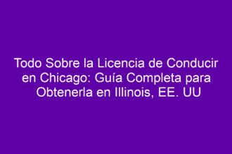 Guía Completa para Obtener tu Licencia de Conducir en Chicago, Illinois – Requisitos y Pasos - 10