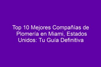 Top 10 Mejores Compañías de Plomería en Miami, Estados Unidos: Tu Guía Definitiva - 8