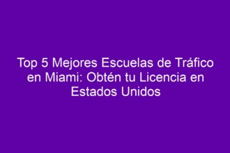 Top 5 Mejores Escuelas de Tráfico en Miami: Obtén tu Licencia en Estados Unidos - 8
