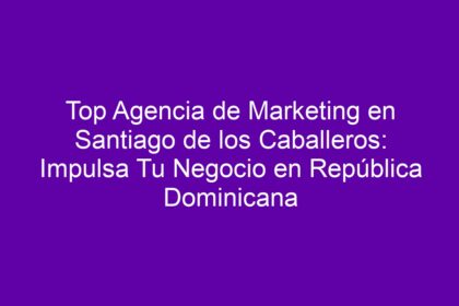 Top Agencia de Marketing en Santiago de los Caballeros: Impulsa Tu Negocio en República Dominicana - 8