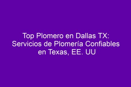 Top Plomero en Dallas TX: Servicios de Plomería Confiables en Texas, EE. UU - 12