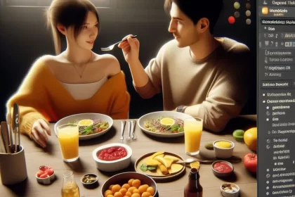 ¡Descubre cómo crear una imagen de comida de pareja en 3D con IA! - 25