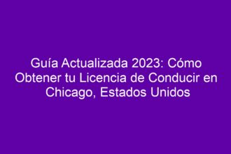 Guía Actualizada: Cómo Obtener tu Licencia de Conducir en Chicago, Estados Unidos - 8