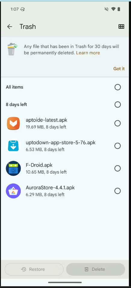 Cómo Vaciar la Papelera en Android - 9