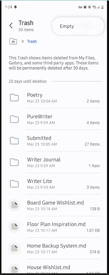 Cómo Vaciar la Papelera en Android - 12
