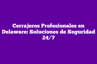 Cerrajeros Profesionales en Delaware: Soluciones de Seguridad 24/7