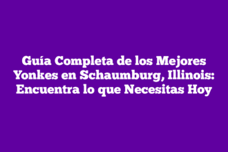 Guía Completa de los Mejores Yonkes en Schaumburg, Illinois: Encuentra lo que Necesitas Hoy