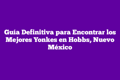 Guía Definitiva para Encontrar los Mejores Yonkes en Hobbs, Nuevo México