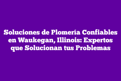 Soluciones de Plomería Confiables en Waukegan, Illinois: Expertos que Solucionan tus Problemas