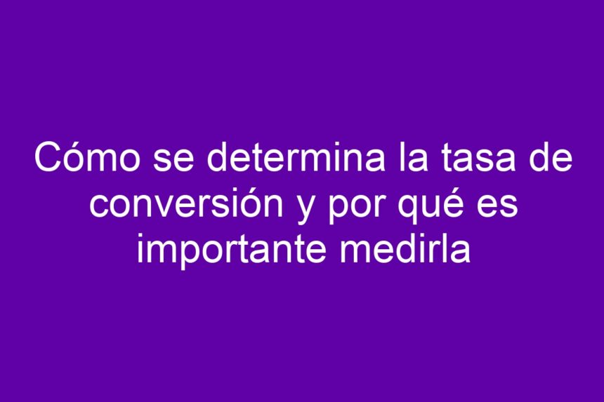 Imagen de Cómo se determina la tasa de conversión y por qué es importante medirla Cómo se determina la tasa de conversión y por qué es importante medirla - 7
