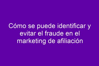 Cómo se puede identificar y evitar el fraude en el marketing de afiliación - 14