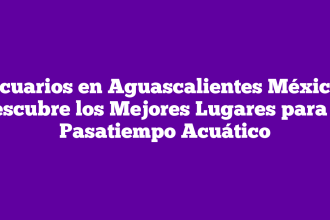 Acuarios en Aguascalientes México: Descubre los Mejores Lugares para tu Pasatiempo Acuático