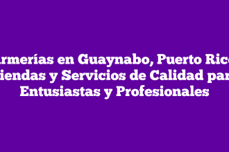 Armerías en Guaynabo, Puerto Rico: Tiendas y Servicios de Calidad para Entusiastas y Profesionales