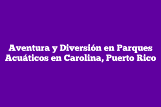 Aventura y Diversión en Parques Acuáticos en Carolina, Puerto Rico