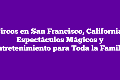 Circos en San Francisco, California: Espectáculos Mágicos y Entretenimiento para Toda la Familia