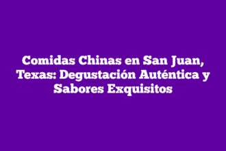 Comidas Chinas en San Juan, Texas: Degustación Auténtica y Sabores Exquisitos