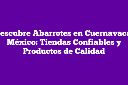 Descubre Abarrotes en Cuernavaca, México: Tiendas Confiables y Productos de Calidad