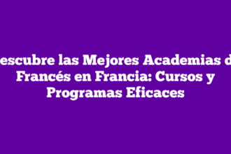 Descubre las Mejores Academias de Francés en Francia: Cursos y Programas Eficaces