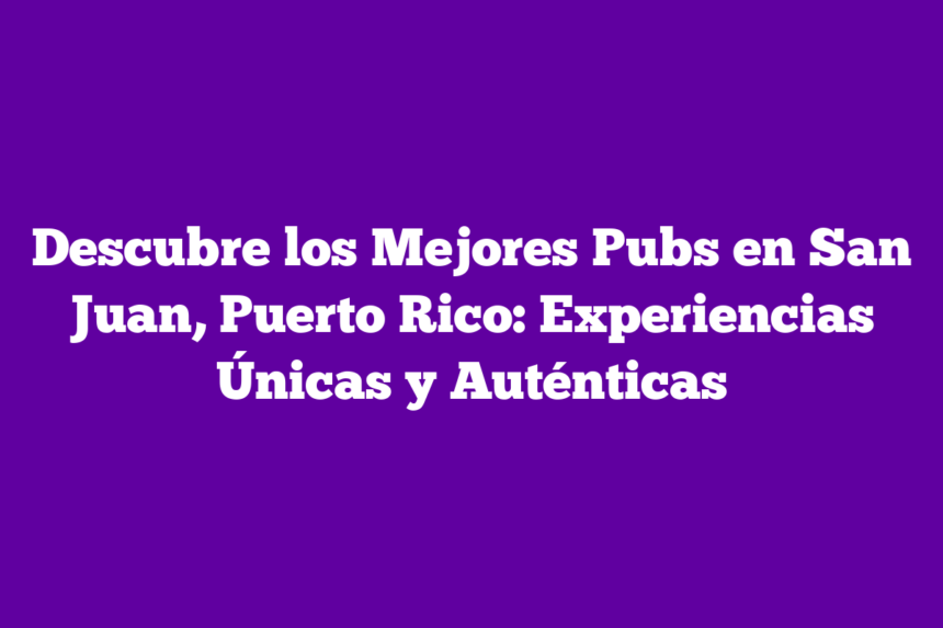 Monkeyusers Pr ᐈ Descubre los Mejores Pubs en San Juan, Puerto Rico: Experiencias ...