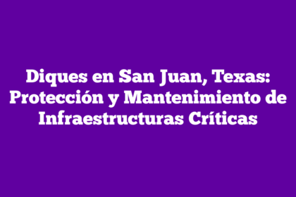 Diques en San Juan, Texas: Protección y Mantenimiento de Infraestructuras Críticas