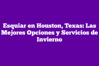 Esquiar en Houston, Texas: Las Mejores Opciones y Servicios de Invierno