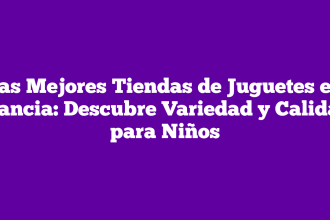 Las Mejores Tiendas de Juguetes en Francia: Descubre Variedad y Calidad para Niños