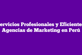 Servicios Profesionales y Eficientes: Agencias de Marketing en Perú