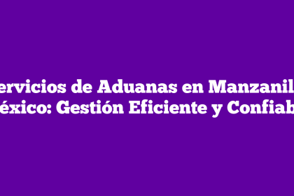 Servicios de Aduanas en Manzanillo México: Gestión Eficiente y Confiable