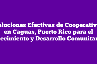 Soluciones Efectivas de Cooperativas en Caguas, Puerto Rico para el Crecimiento y Desarrollo Comunitario
