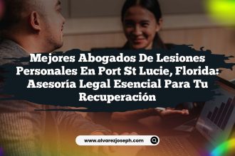 Mejores Abogados de Lesiones Personales en Port St Lucie, Florida: Asesoría Legal Esencial para tu Recuperación
