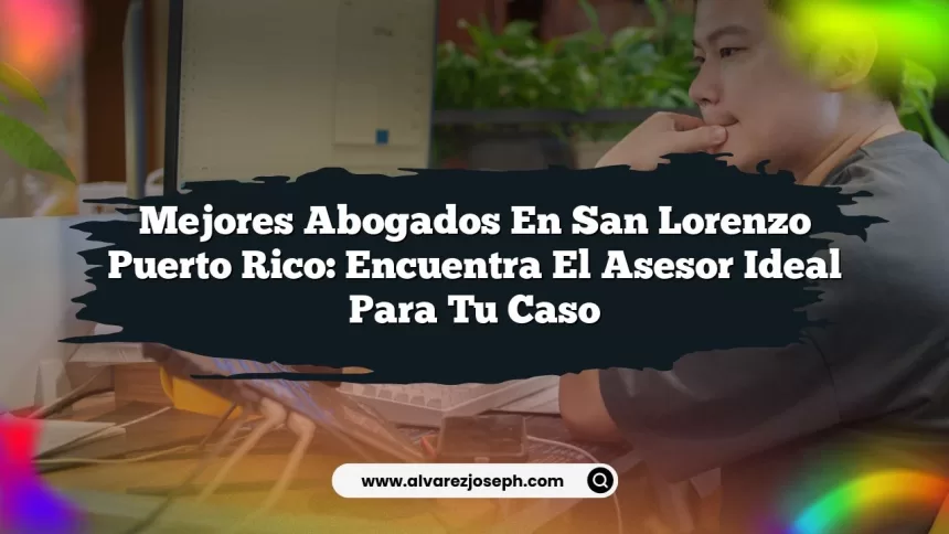 Mejores Abogados en San Lorenzo Puerto Rico: Encuentra el Asesor Ideal para tu Caso