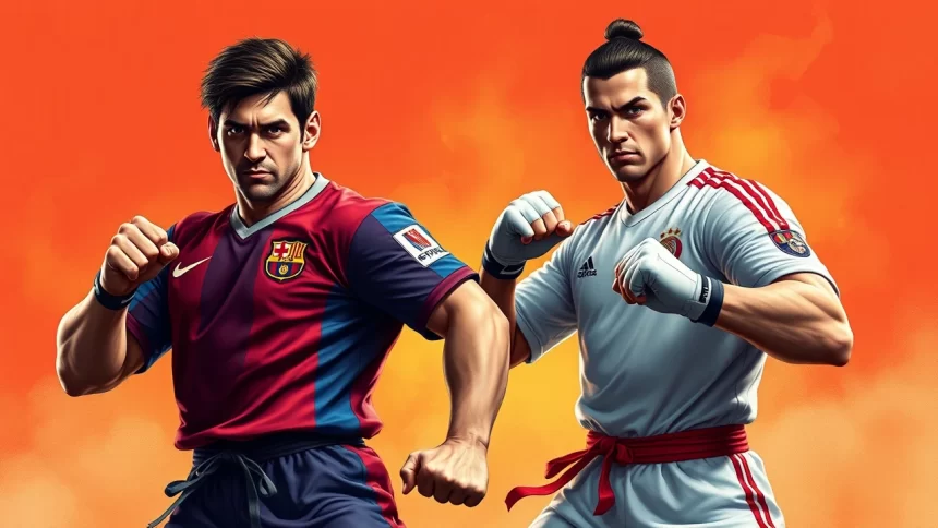 Así se Verían Messi y Cristiano en Street Fighter: Increíble Fusión Hecha por IA - 7