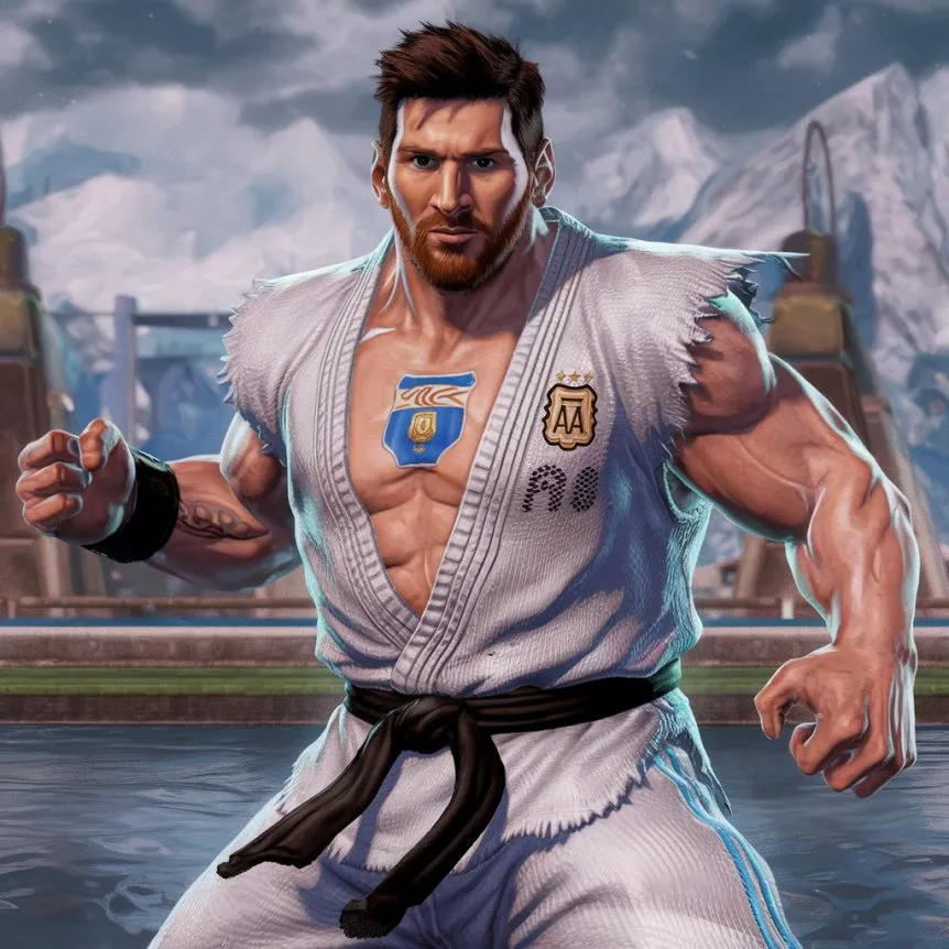 Así se Verían Messi y Cristiano en Street Fighter: Increíble Fusión Hecha por IA - 8