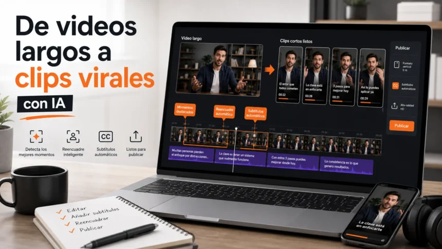 FlexClip AI Long to Shorts: convierte videos largos en clips listos para Reels, TikTok y YouTube Shorts - 7