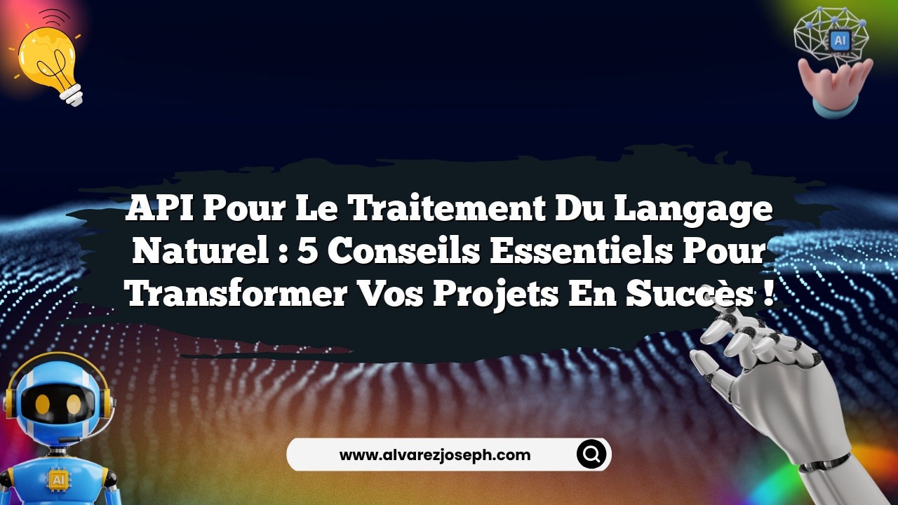 API pour le traitement du langage naturel : 5 conseils essentiels pour transformer vos projets en succès !