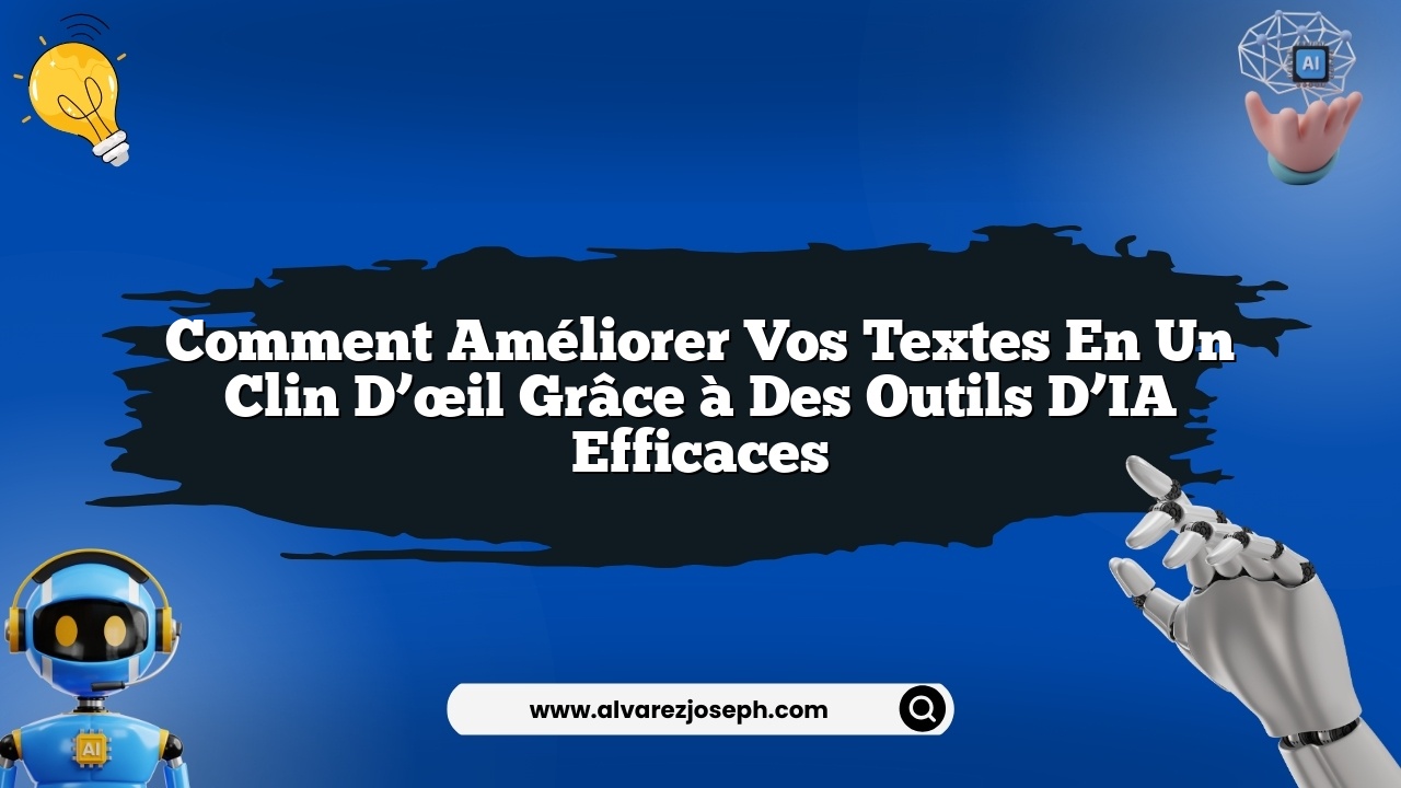 Comment améliorer vos textes en un clin d’œil grâce à des outils d’IA efficaces