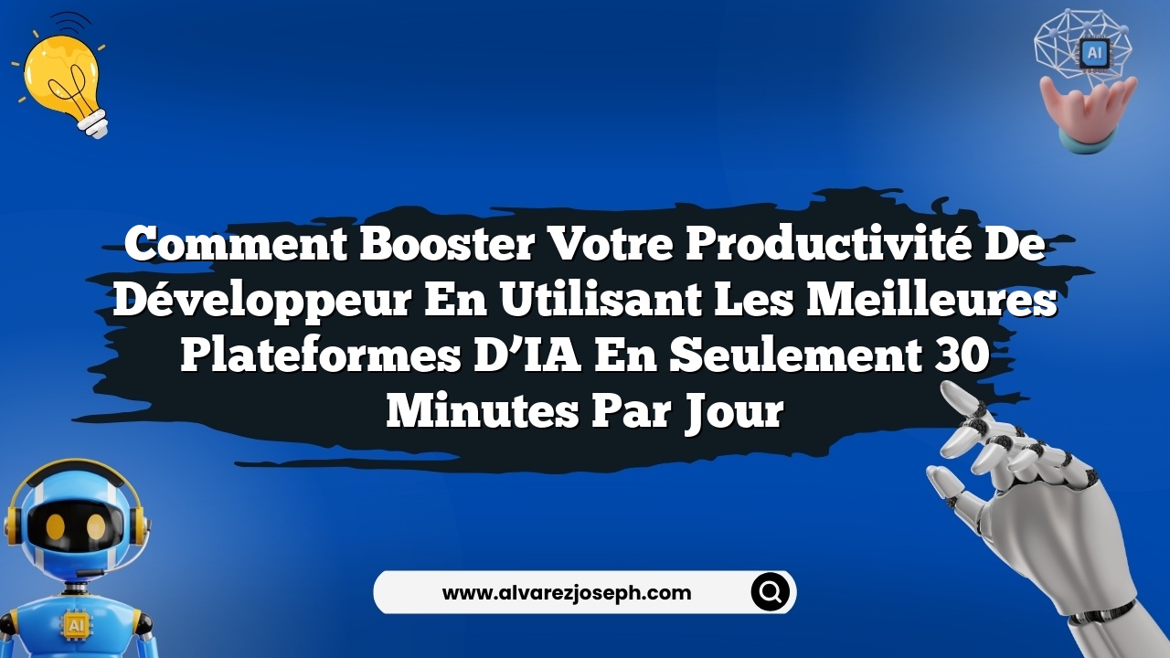 Comment booster votre productivité de développeur en utilisant les meilleures plateformes d’IA en seulement 30 minutes par jour