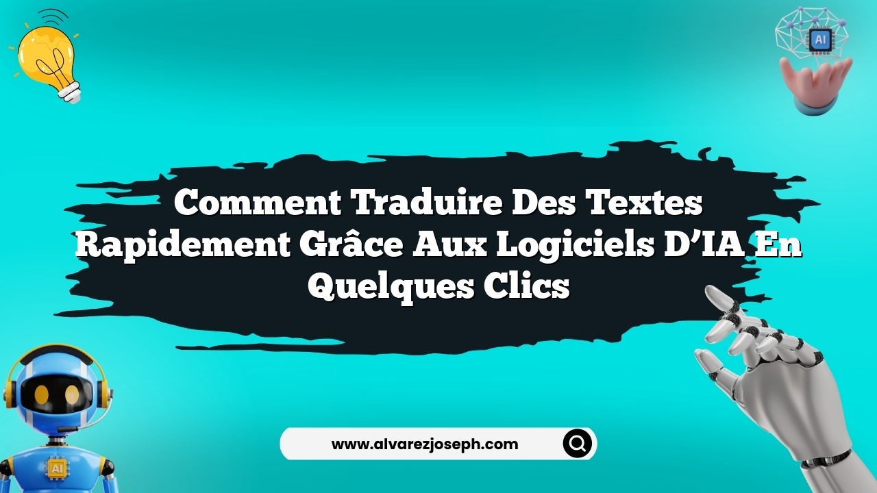 Comment traduire des textes rapidement grâce aux logiciels d’IA en quelques clics