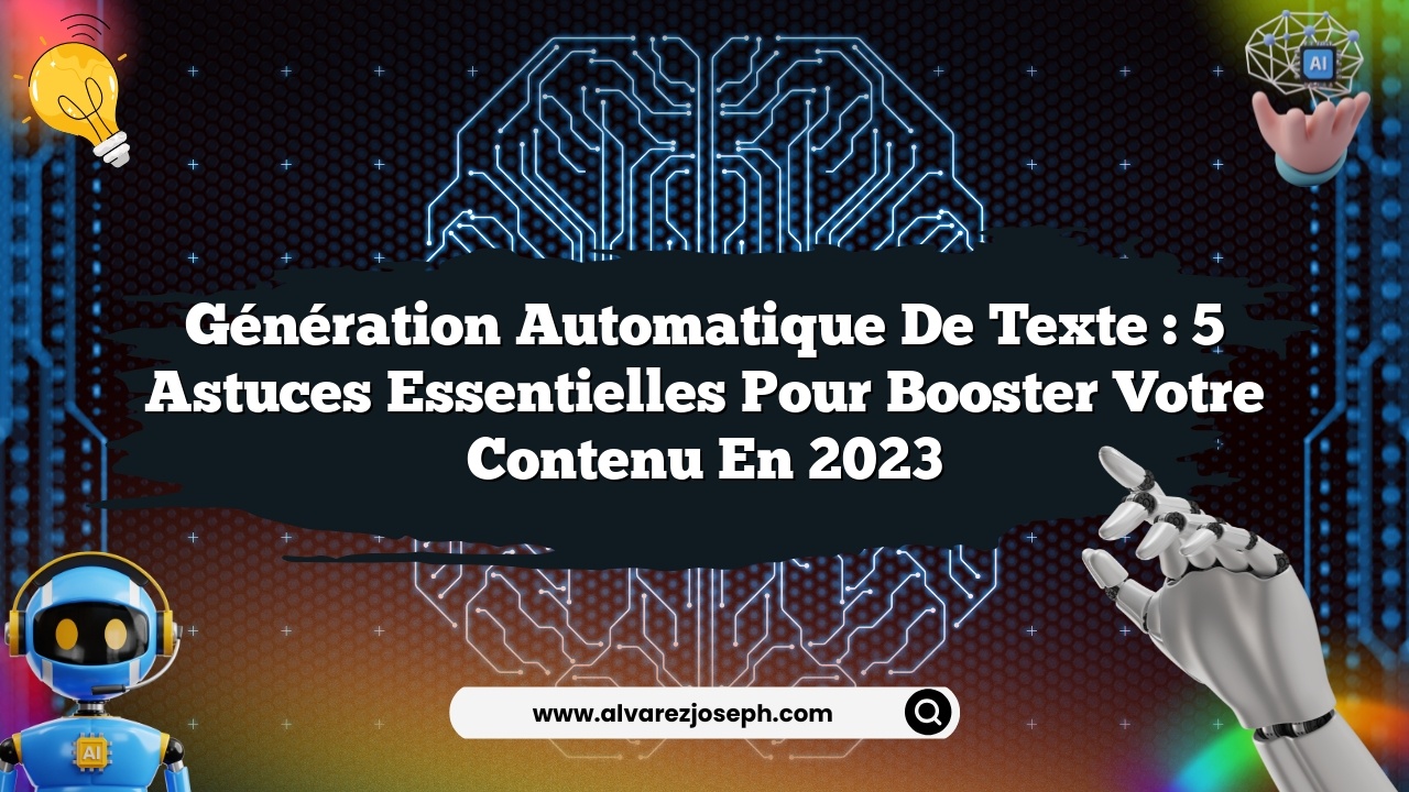 Génération automatique de texte : 5 astuces essentielles pour booster votre contenu en 2023