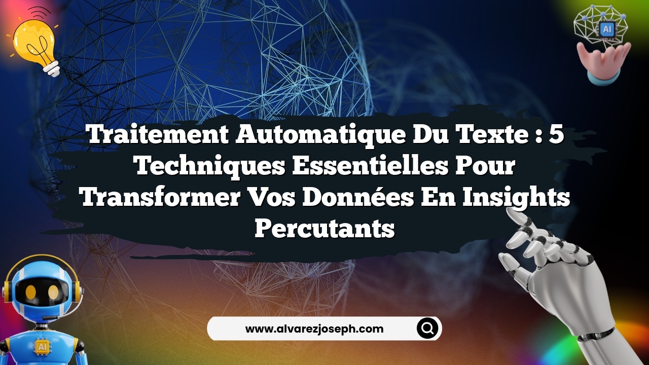 Traitement automatique du texte : 5 techniques essentielles pour transformer vos données en insights percutants