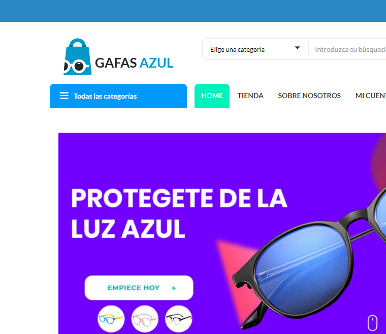 Desarrollo comercio electrónico gafasazul - 5